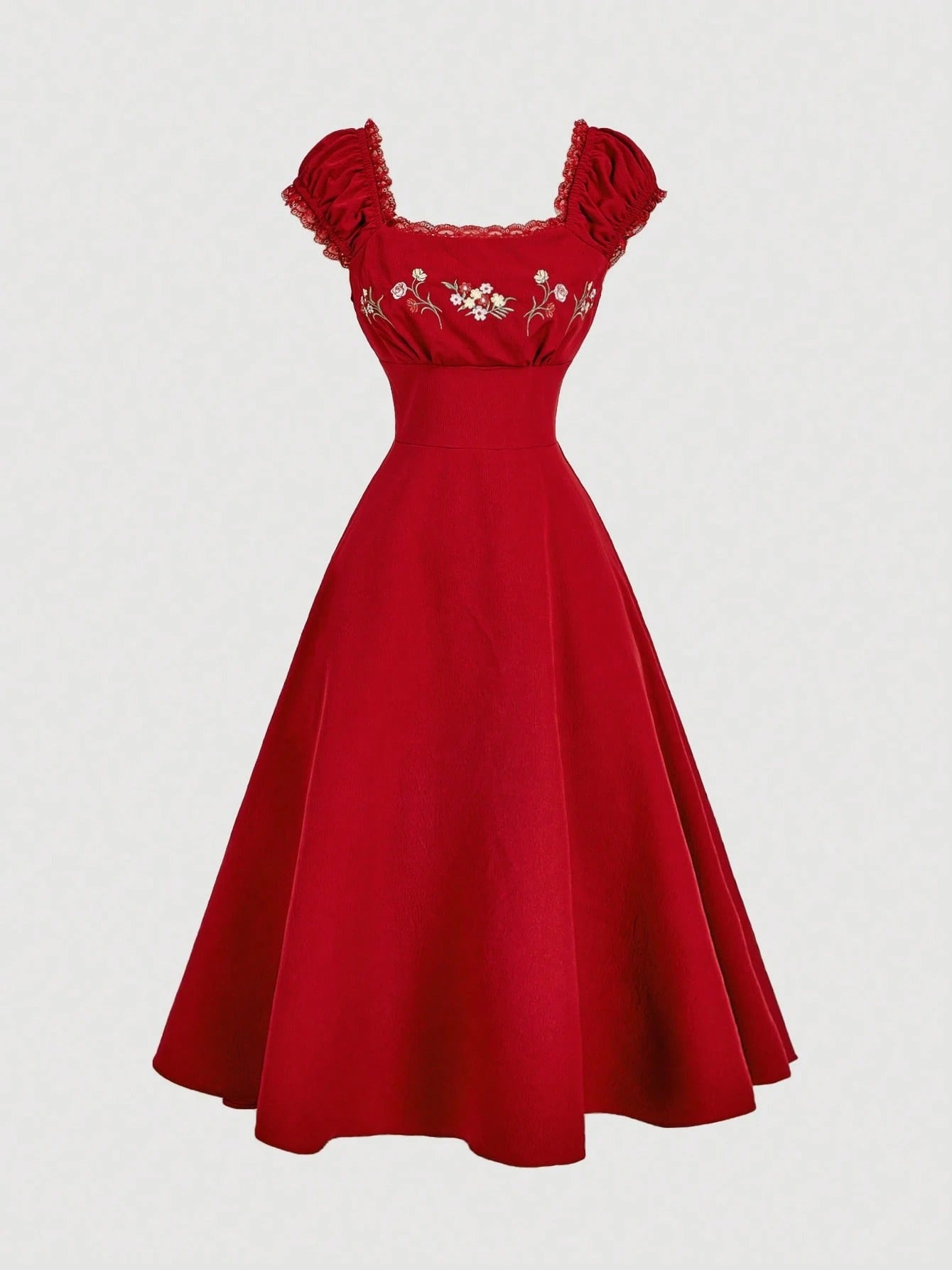 Vestido Vermelho Midi Lisette
