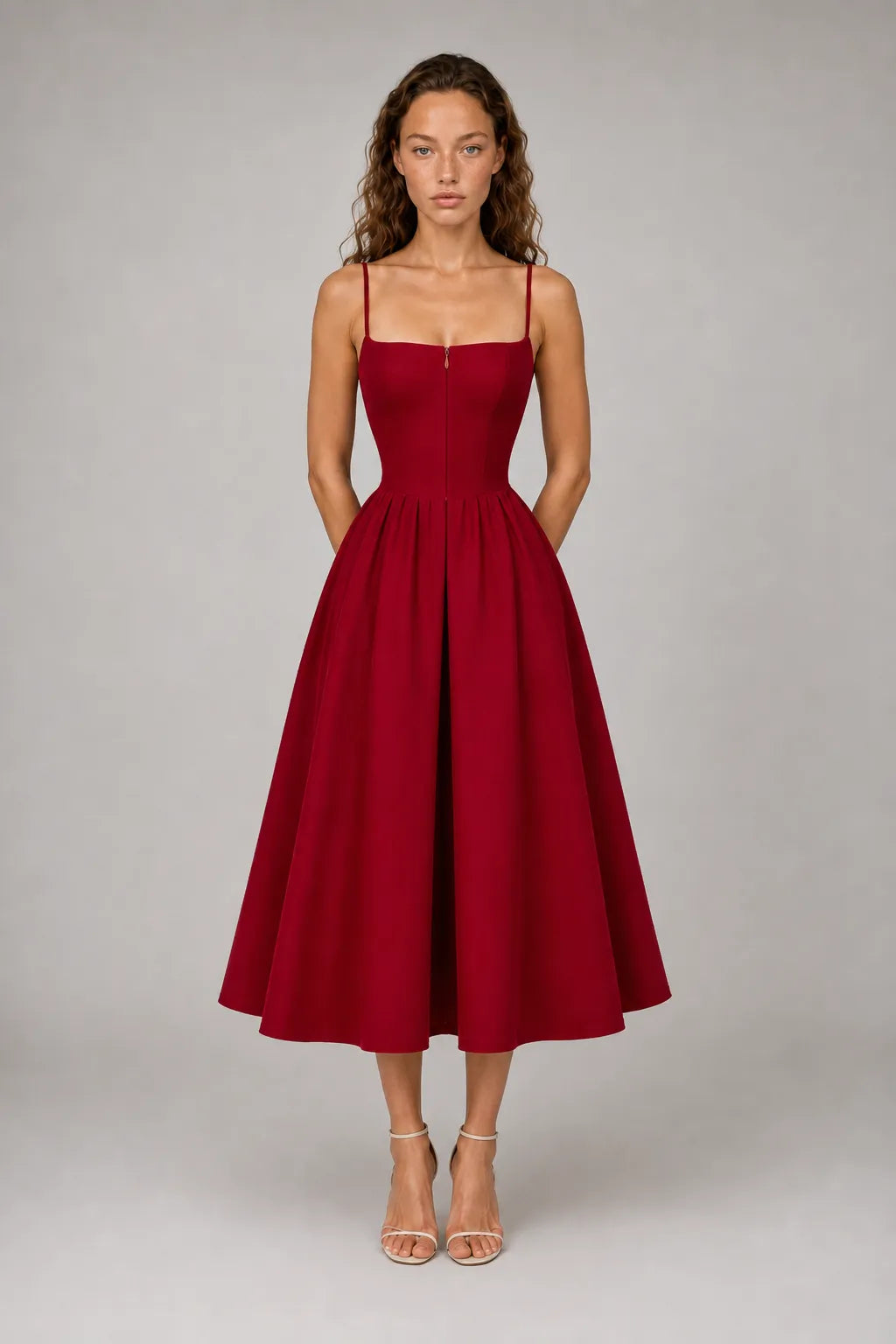 Vestido Vermelho Midi Mirabelle