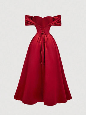 Vestido Vermelho Midi Thalia