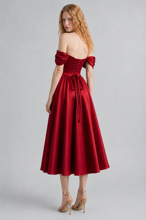Vestido Vermelho Midi Thalia