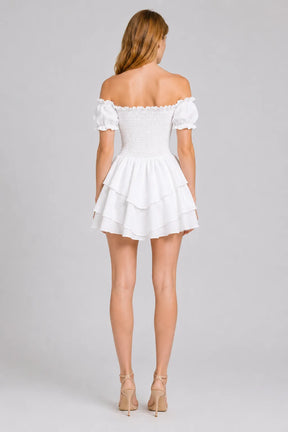 Vestido Curto Branco Elowen