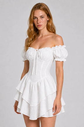 Vestido Curto Branco Elowen