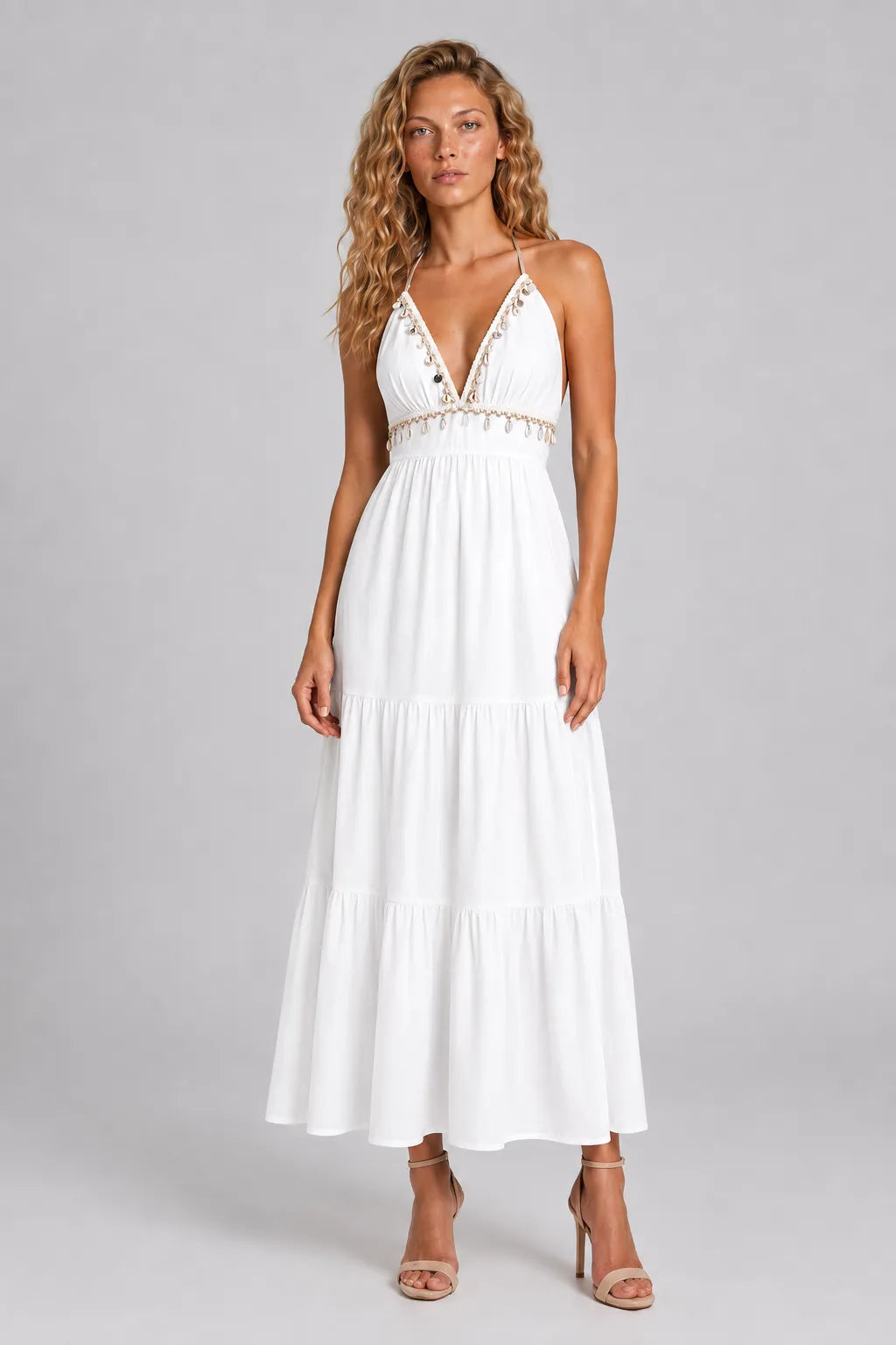 Vestido Longo Branco Ottilie